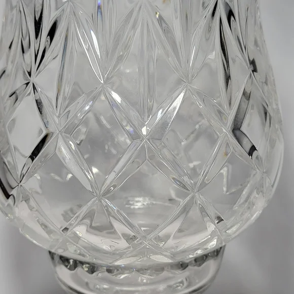 Illusions By Samobor Vintage, 2-piece Hand-Blown Crystal Hurricane Candle Holder - Picture 9 of 10